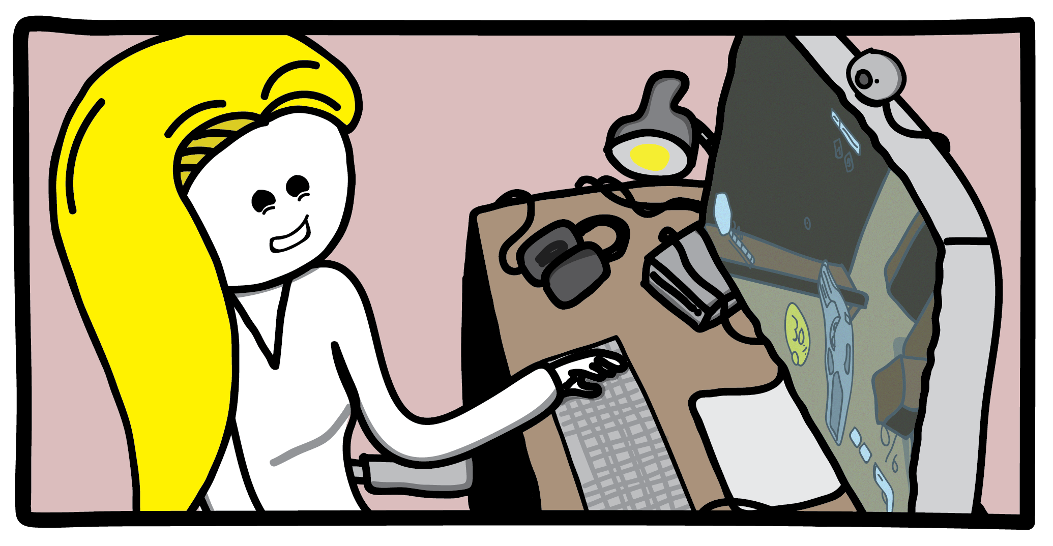 Sorry, older comics do not have alt-text.